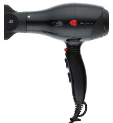 Фен 2000 Вт ПРОФИЛЬ МИНИ | PROFILE COMPACT DEWAL 03-119 Black